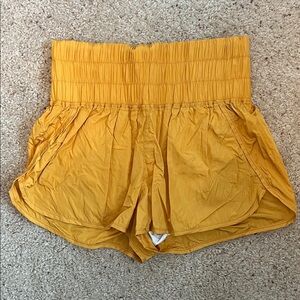 Women's Mustard Yellow Free People Movement Way Home short